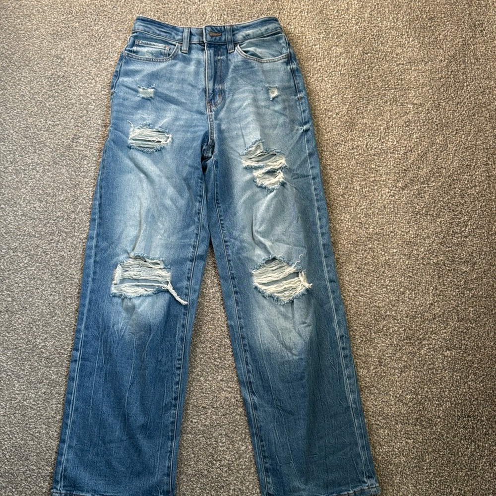 SO Goods for Life distressed Highest Rise Baggy dad jeans Size 5 / 27 W